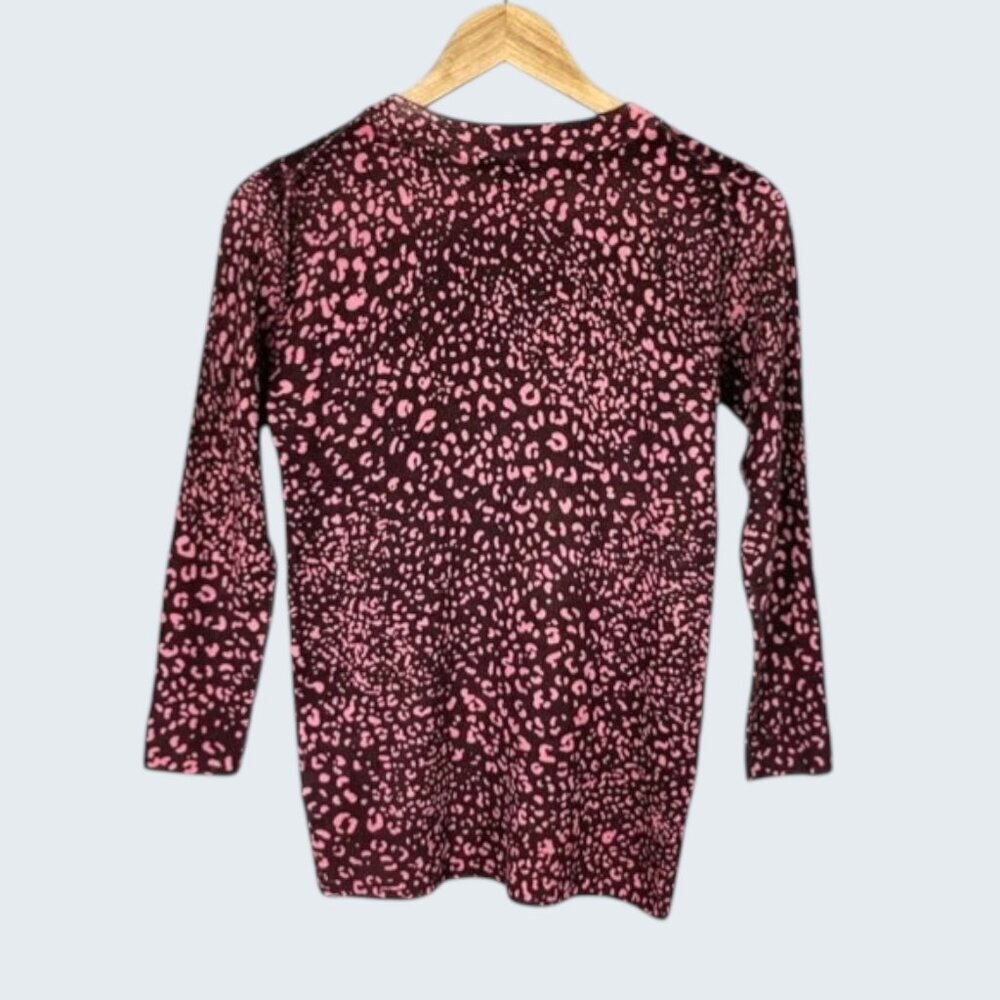 J.CREW LEOPARD PRINT TIPPI MERINO WOOL SWEATER - Picture 7 of 9